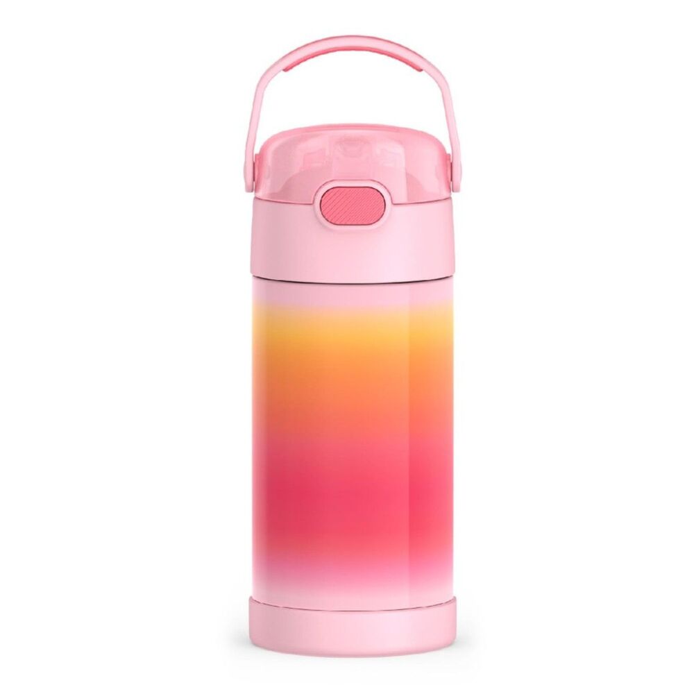 THERMOS FUNTAINER Water Bottle 12oz Kids Stainless Steel Vacuum Pink Ombre New